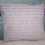 DIY Message Pillow
for Father's Day